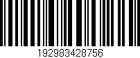 Código de barras (EAN, GTIN, SKU, ISBN): '192983428756'