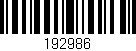 Código de barras (EAN, GTIN, SKU, ISBN): '192986'