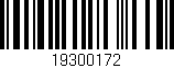 Código de barras (EAN, GTIN, SKU, ISBN): '19300172'