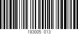 Código de barras (EAN, GTIN, SKU, ISBN): '193005/013'
