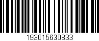 Código de barras (EAN, GTIN, SKU, ISBN): '193015630833'