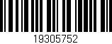 Código de barras (EAN, GTIN, SKU, ISBN): '19305752'
