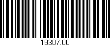 Código de barras (EAN, GTIN, SKU, ISBN): '19307.00'