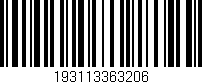 Código de barras (EAN, GTIN, SKU, ISBN): '193113363206'