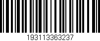 Código de barras (EAN, GTIN, SKU, ISBN): '193113363237'