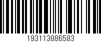 Código de barras (EAN, GTIN, SKU, ISBN): '193113886583'