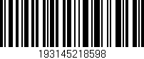 Código de barras (EAN, GTIN, SKU, ISBN): '193145218598'