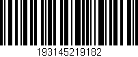 Código de barras (EAN, GTIN, SKU, ISBN): '193145219182'