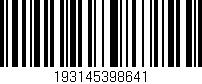 Código de barras (EAN, GTIN, SKU, ISBN): '193145398641'