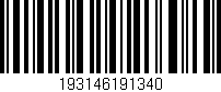Código de barras (EAN, GTIN, SKU, ISBN): '193146191340'