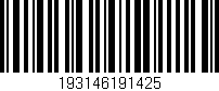 Código de barras (EAN, GTIN, SKU, ISBN): '193146191425'