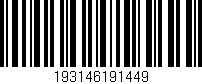 Código de barras (EAN, GTIN, SKU, ISBN): '193146191449'