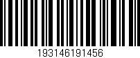 Código de barras (EAN, GTIN, SKU, ISBN): '193146191456'
