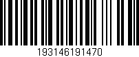 Código de barras (EAN, GTIN, SKU, ISBN): '193146191470'