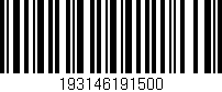 Código de barras (EAN, GTIN, SKU, ISBN): '193146191500'