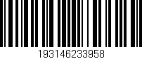 Código de barras (EAN, GTIN, SKU, ISBN): '193146233958'