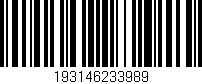 Código de barras (EAN, GTIN, SKU, ISBN): '193146233989'