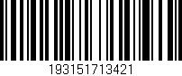 Código de barras (EAN, GTIN, SKU, ISBN): '193151713421'