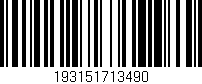 Código de barras (EAN, GTIN, SKU, ISBN): '193151713490'