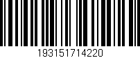Código de barras (EAN, GTIN, SKU, ISBN): '193151714220'
