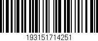 Código de barras (EAN, GTIN, SKU, ISBN): '193151714251'