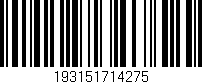 Código de barras (EAN, GTIN, SKU, ISBN): '193151714275'