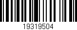 Código de barras (EAN, GTIN, SKU, ISBN): '19319504'
