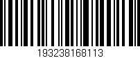 Código de barras (EAN, GTIN, SKU, ISBN): '193238168113'