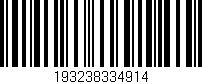 Código de barras (EAN, GTIN, SKU, ISBN): '193238334914'