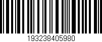 Código de barras (EAN, GTIN, SKU, ISBN): '193238405980'