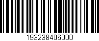 Código de barras (EAN, GTIN, SKU, ISBN): '193238406000'