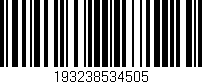 Código de barras (EAN, GTIN, SKU, ISBN): '193238534505'