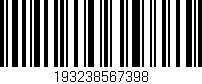 Código de barras (EAN, GTIN, SKU, ISBN): '193238567398'