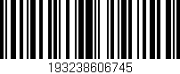 Código de barras (EAN, GTIN, SKU, ISBN): '193238606745'