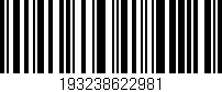 Código de barras (EAN, GTIN, SKU, ISBN): '193238622981'