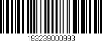 Código de barras (EAN, GTIN, SKU, ISBN): '193239000993'