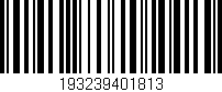 Código de barras (EAN, GTIN, SKU, ISBN): '193239401813'