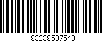 Código de barras (EAN, GTIN, SKU, ISBN): '193239587548'