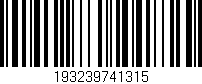 Código de barras (EAN, GTIN, SKU, ISBN): '193239741315'