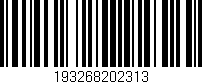 Código de barras (EAN, GTIN, SKU, ISBN): '193268202313'