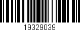 Código de barras (EAN, GTIN, SKU, ISBN): '19329039'