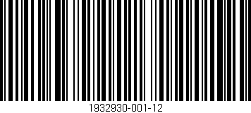 Código de barras (EAN, GTIN, SKU, ISBN): '1932930-001-12'
