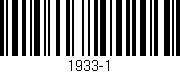 Código de barras (EAN, GTIN, SKU, ISBN): '1933-1'