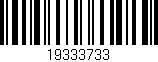 Código de barras (EAN, GTIN, SKU, ISBN): '19333733'
