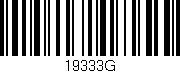 Código de barras (EAN, GTIN, SKU, ISBN): '19333G'