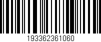 Código de barras (EAN, GTIN, SKU, ISBN): '193362361060'