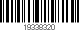 Código de barras (EAN, GTIN, SKU, ISBN): '19338320'