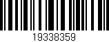 Código de barras (EAN, GTIN, SKU, ISBN): '19338359'