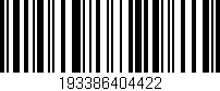 Código de barras (EAN, GTIN, SKU, ISBN): '193386404422'