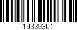 Código de barras (EAN, GTIN, SKU, ISBN): '19339301'